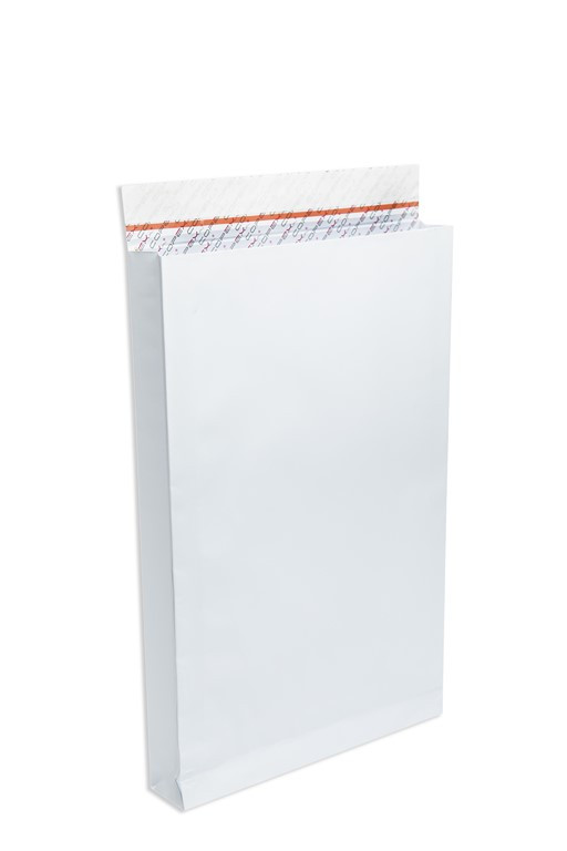 Koperta rozszerzana biała Double Bag 1szt. 26x39x4